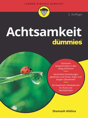 cover image of Achtsamkeit f&uuml;r Dummies